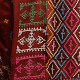 Metallic Copper Pure Bangalore Silk Saree With Gujarati Work