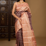 Dark Maroon Kanjivaram Silk Saree