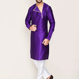 Royal Purple Art Silk Kurta Set