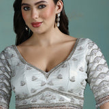 Soft Silver Solid Silk Saree