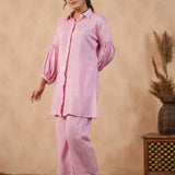 Blush Pink Santoon Co-Ord Set