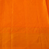 Bright Orange Floral Kanjivaram Silk Saree