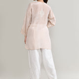 Baby Pink Cotton Chikankari Suit Set