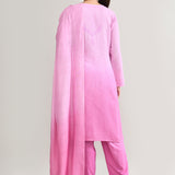 Light Pink Cotton Chikankari Suit Set