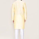 Cream Silk Kurta Set