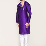 Royal Purple Art Silk Kurta Set