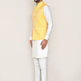 Lemon Yellow Jacquard