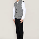 Pure White Art Silk Three Piece Suit Set