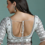 Soft Silver Solid Silk Saree