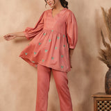 Rose Pink Santoon Co-Ord Set