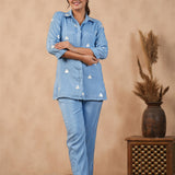 Carolina Blue Santoon Co-Ord Set