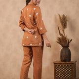 Mars Brown Santoon Co-Ord Set