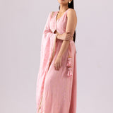 Pink Georgette Lehenga Set With Dupatta