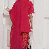 Pink Muslin Sharara Suit Set