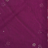 Purple Raw Silk Anarkali Set