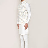 Paper White Cotton Thread Work