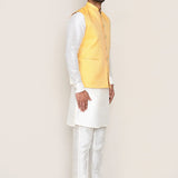 Lemon Yellow Jacquard