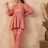 Rose Pink Santoon Co-Ord Set