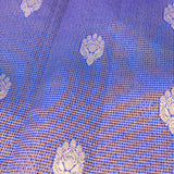 Cobalt Blue Floral Kanjivaram Silk Saree
