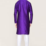 Royal Purple Art Silk Kurta Set