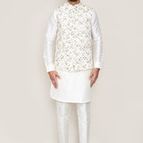 Paper White Cotton Thread Work