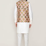 Printed Jacquard Multicolor Jacket