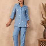 Carolina Blue Santoon Co-Ord Set