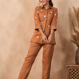 Mars Brown Santoon Co-Ord Set