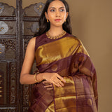 Mulberry Purple Kanjivaram Silk Saree