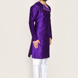 Royal Purple Art Silk Kurta Set