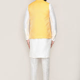Lemon Yellow Jacquard
