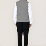 Pure White Art Silk Three Piece Suit Set