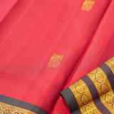 Dark Crimson Pink Kanjivaram Silk Saree