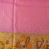 Mulberry Purple Floral Kanjivaram Silk Saree
