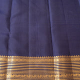 Navy Blue Kanjivaram Silk Saree