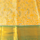 Golden Floral Kanjivaram Silk Saree