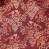 Mulberry Purple Floral Kanjivaram Silk Saree