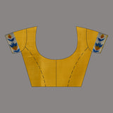 Dual Shade Pure Silk Saree With Painted Design