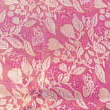 Bright Purple Floral Kanjivaram Silk Saree