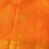 Classic Bright Orange Kanjivaram Silk Saree