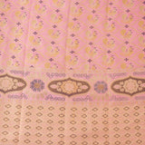 Dark Purple Floral Kanjivaram Silk Saree