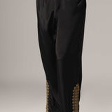 Black French Crepe Kurti With Pants