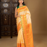 Pastel Yellow Kanjivaram Silk Saree