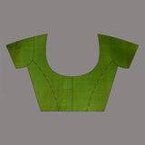 Dual Shade Pure Silk Saree With Floral Painted Design