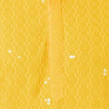 Bright Yellow Cotton Silk Embroidered Patiala Set