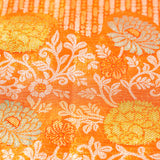 Golden Red Kanjivaram Silk Saree