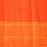 Bright Orange Kanjivaram Silk Saree