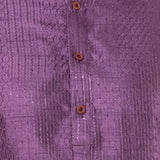Purple Silk Blend Embroidered Patiala Set