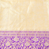 Golden Floral Kanjivaram Silk Saree