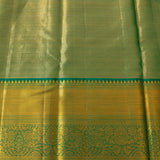 Golden Floral Kanjivaram Silk Saree